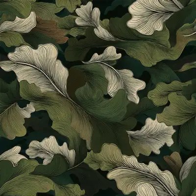 A seamless tile of a camouflage fabric pattern