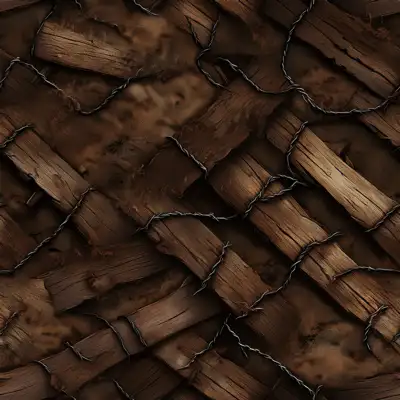 A war barrier seamless tile