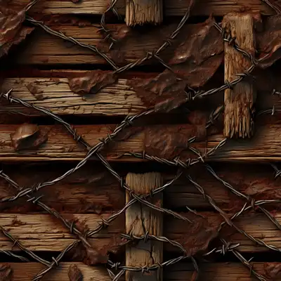 A war barrier seamless tile