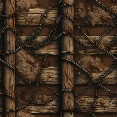 A war barrier seamless tile