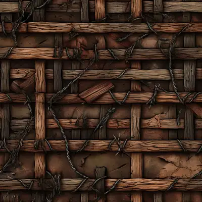 A war barrier seamless tile