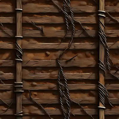 A war barrier seamless tile