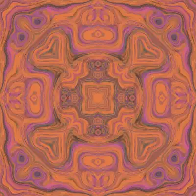 A swirling pattern of hypnotic bright color melting