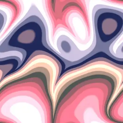 A melting pot of swirling color tiled