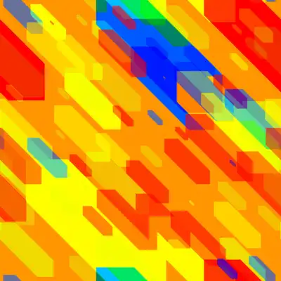 A futuristic angled pattern of transparent rectangles