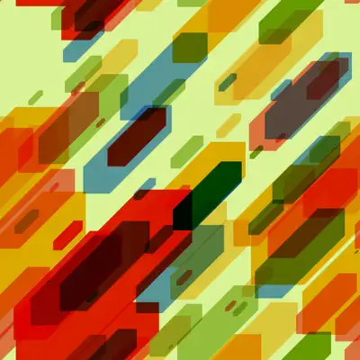 A futuristic angled pattern of transparent rectangles
