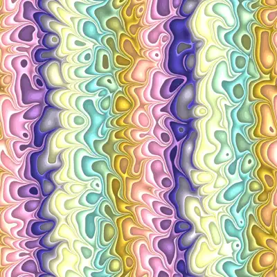 A melting pot of swirling color tiled