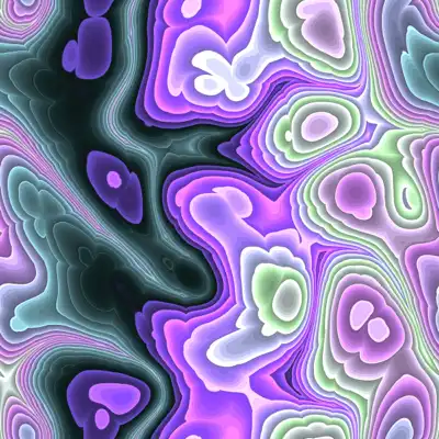 A melting pot of swirling color tiled