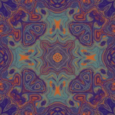 A swirling pattern of hypnotic bright color melting