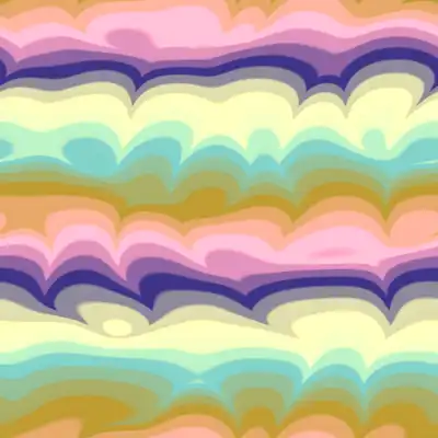 A melting pot of swirling color tiled