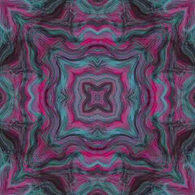 A swirling pattern of hypnotic bright color melting