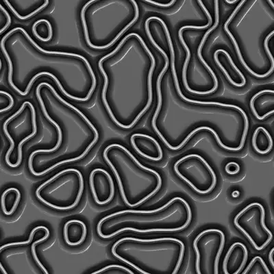 A squiggle 3D texture of noodles