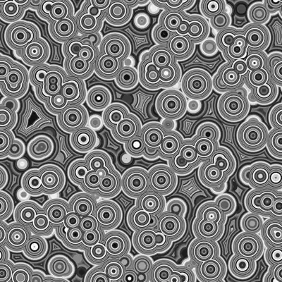 A cluster of bacteria type dots