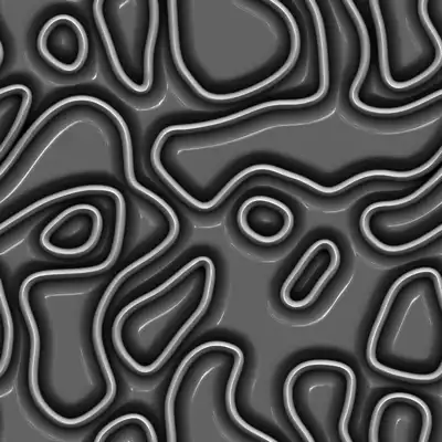 A squiggle 3D texture of noodles