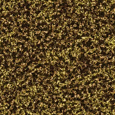 A cluster of colorful filter pores