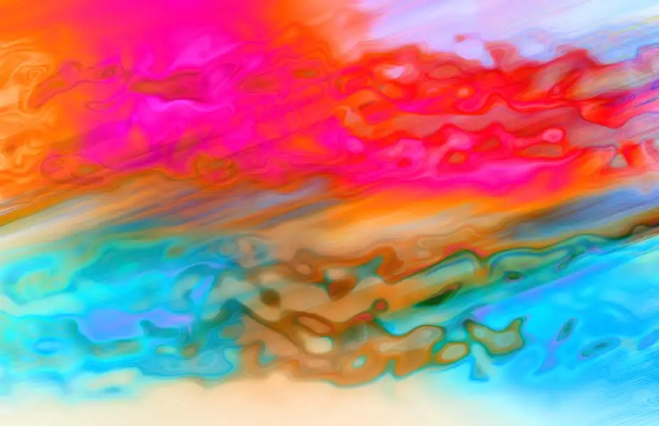 Single colorful smudge