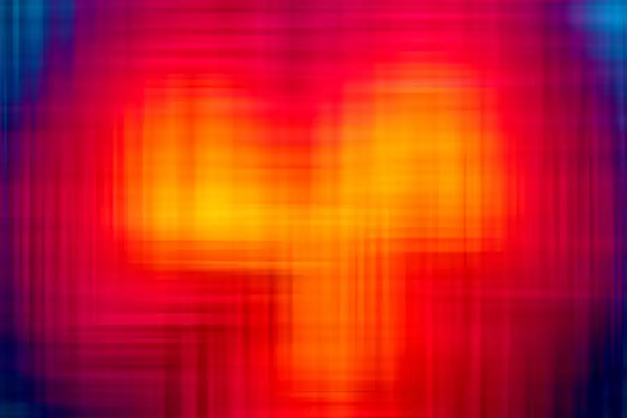 Color core cross blurred