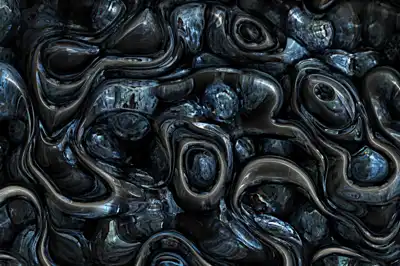 Dark alien slimy skin