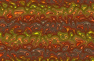Abstract melted etched pattern in colorful gradients