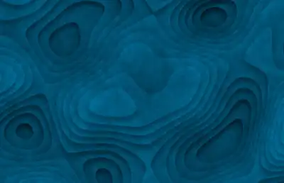 Blue mountain-like aerial view of a relief geometric background