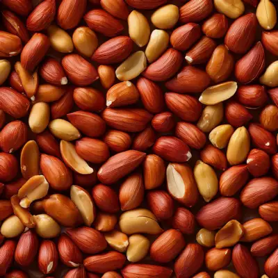 A seamless tile of red skin peanuts