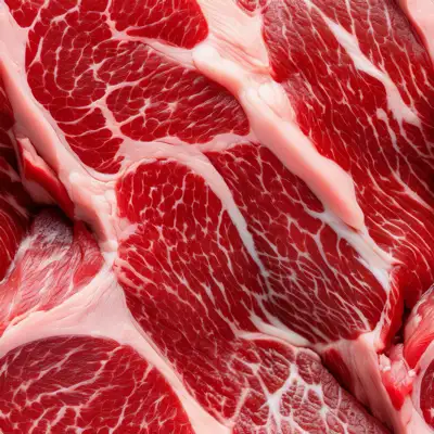 A seamless tile of marbled steak texture