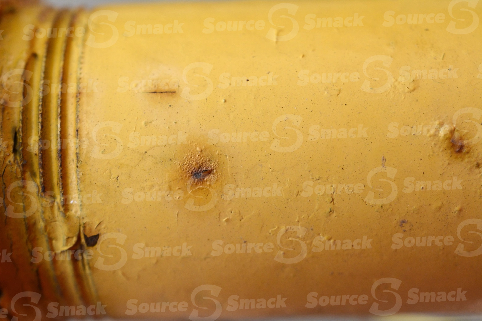 Metal pipe with rust