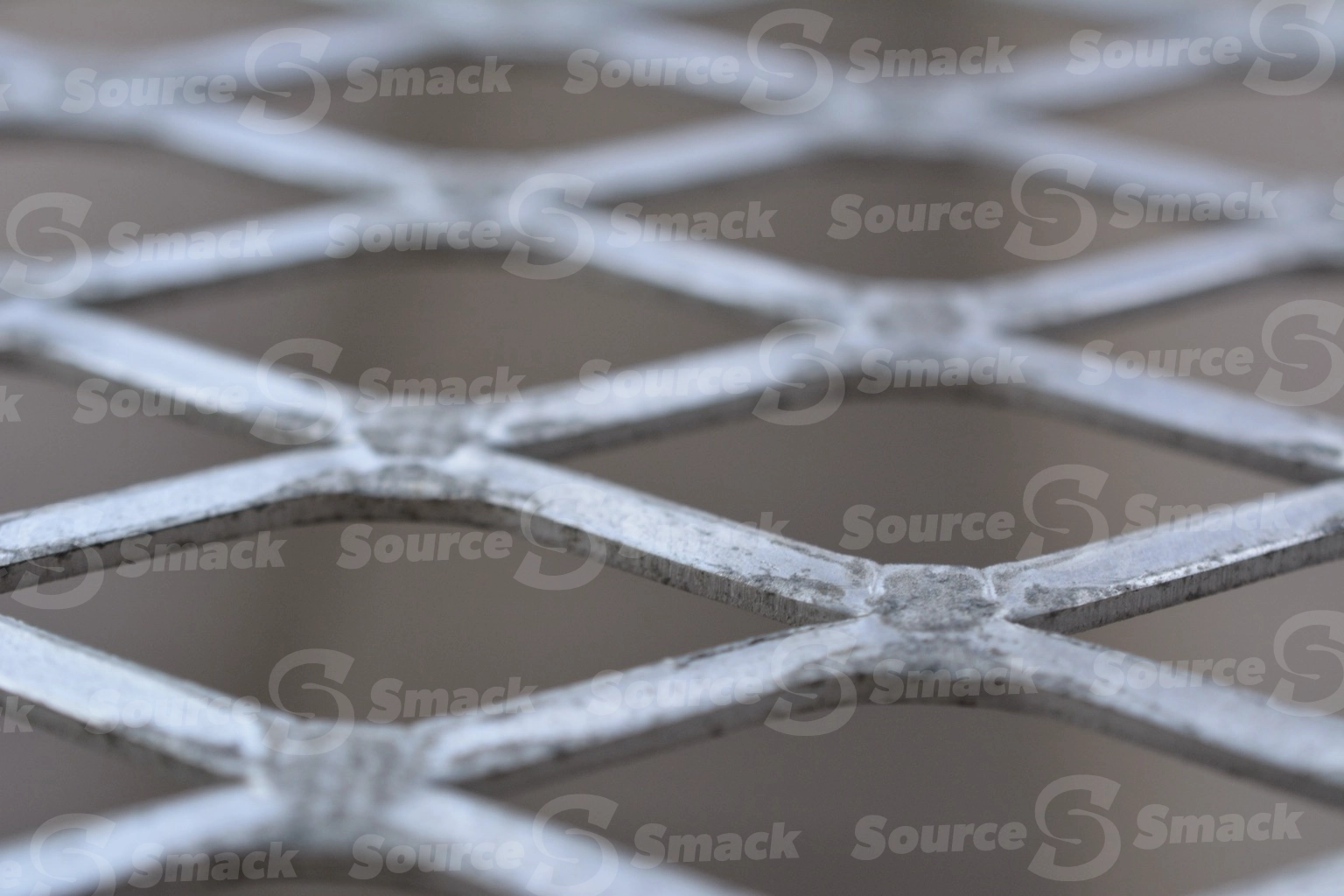 Metal grating closeup