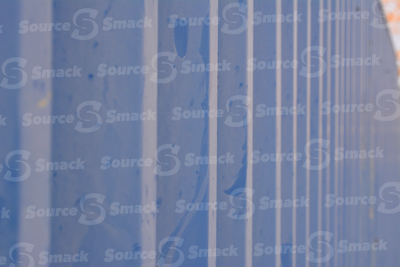 Steel pleated wall texture