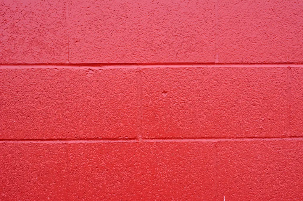 Red cement wall