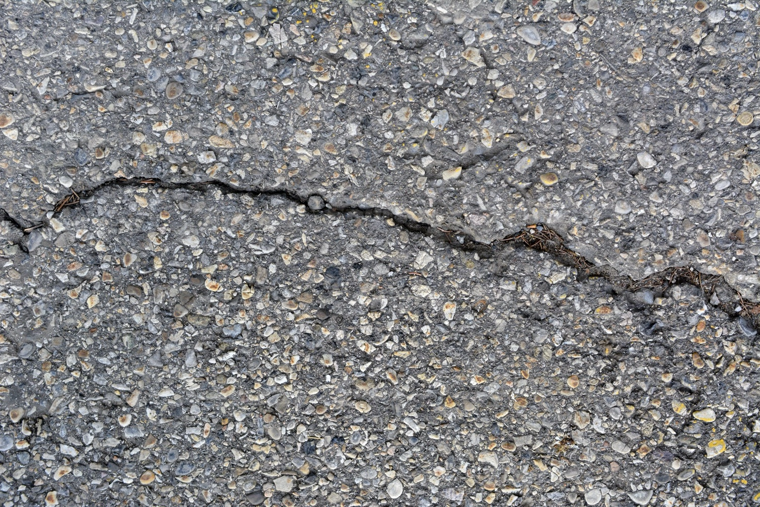 Asphalt with crack