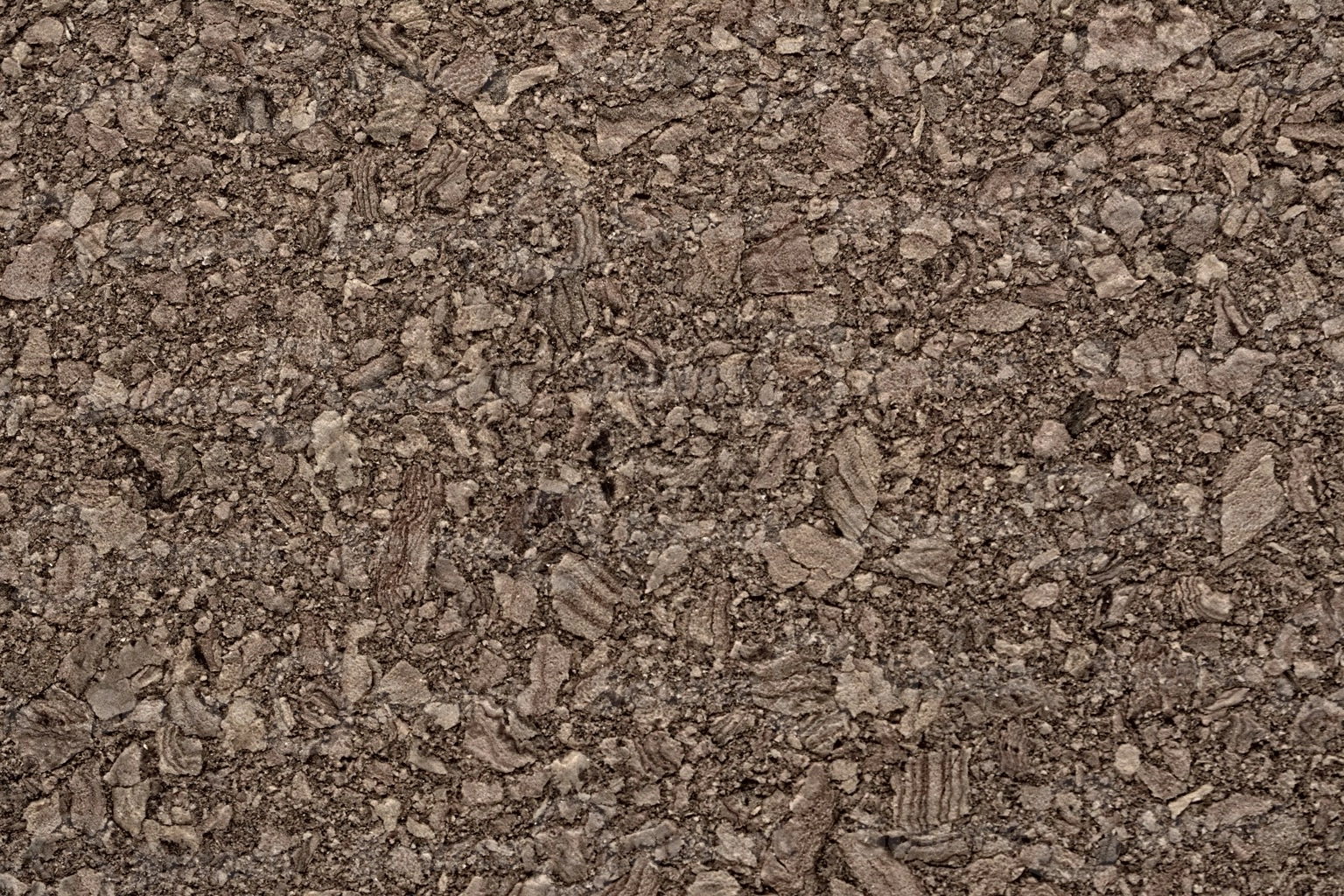 Closeup view of cork board surface