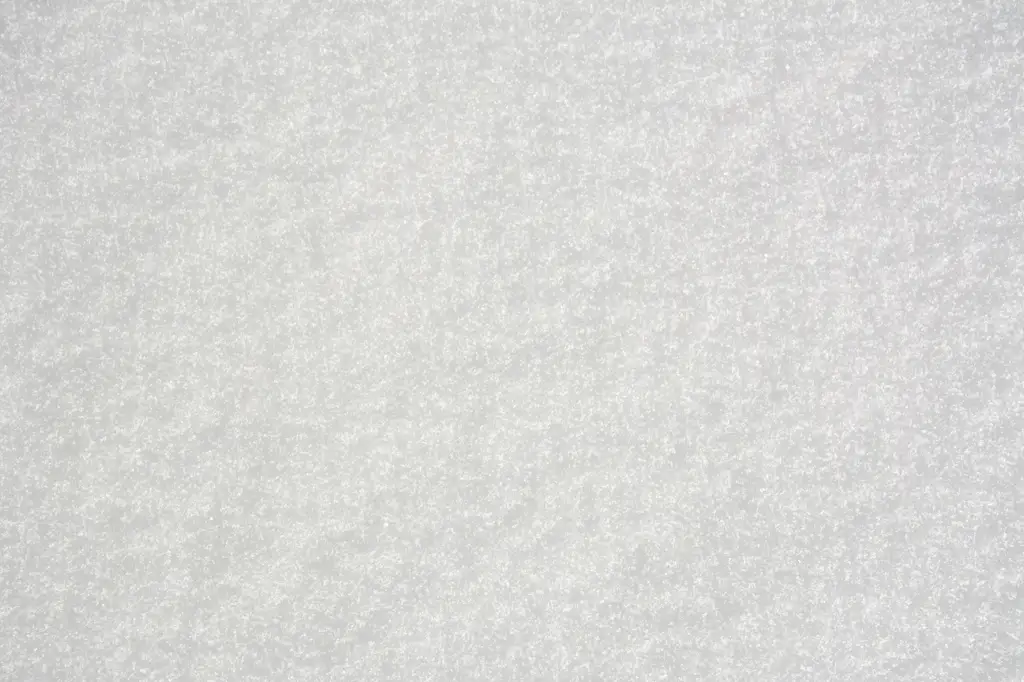 Closeup of snow in winter