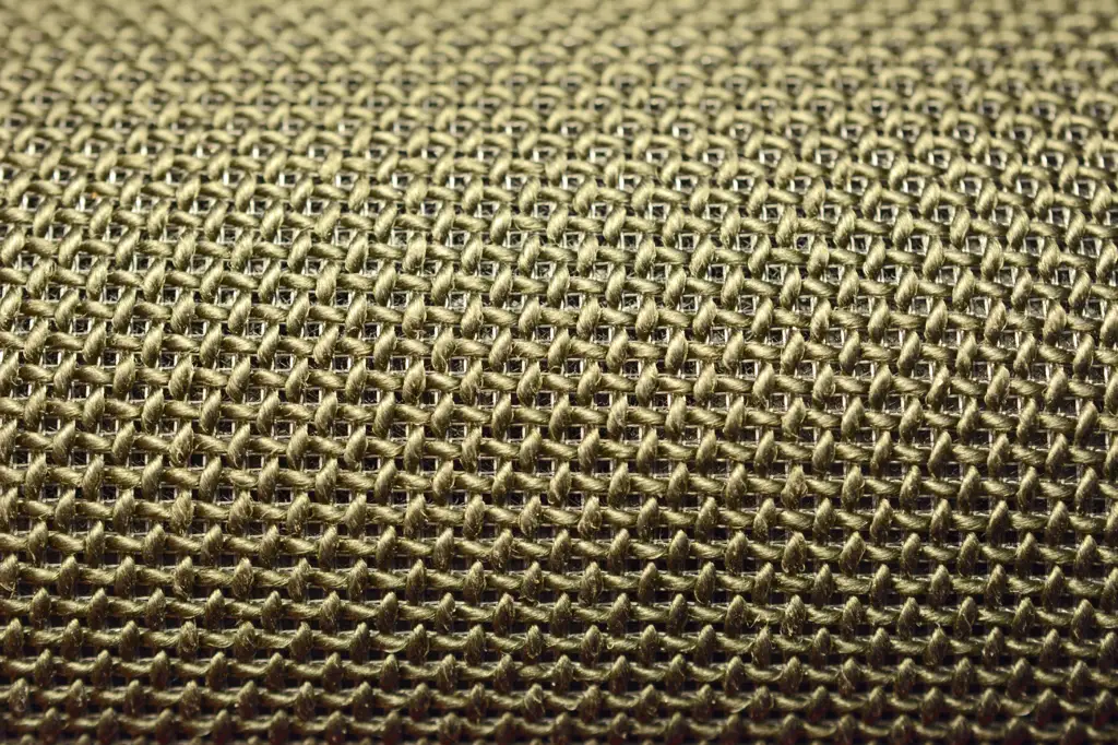 Closeup of metal grill pattern