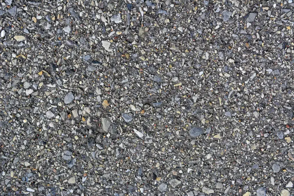asphalt and rock combination