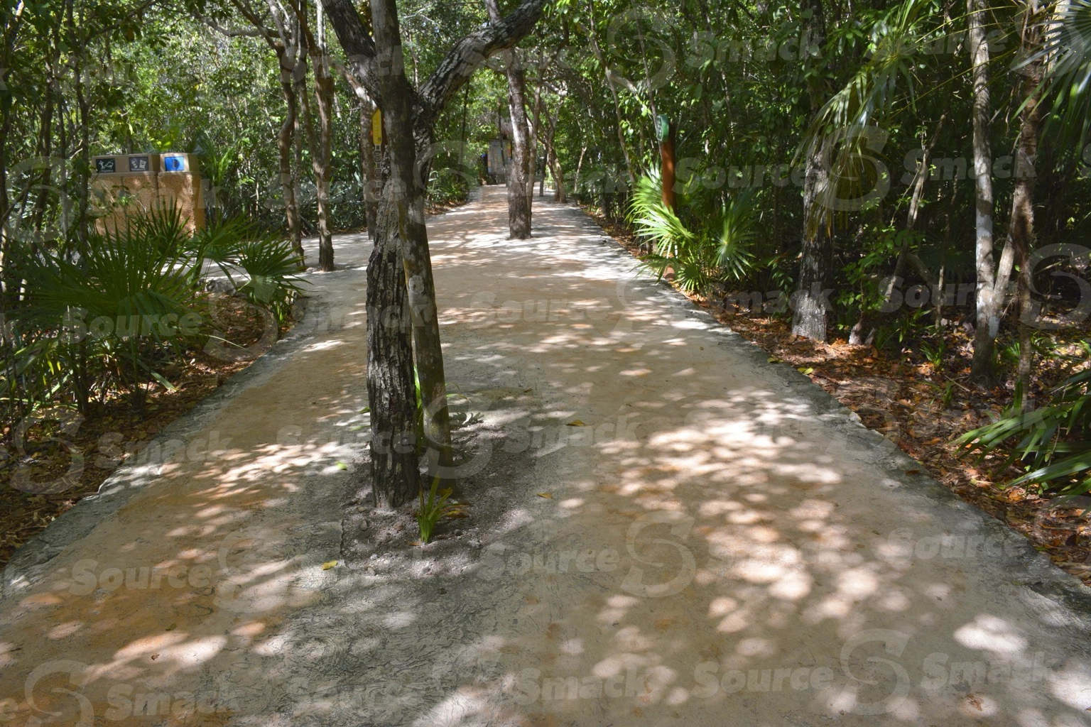 Xel-Ha Park pathway in Mexico