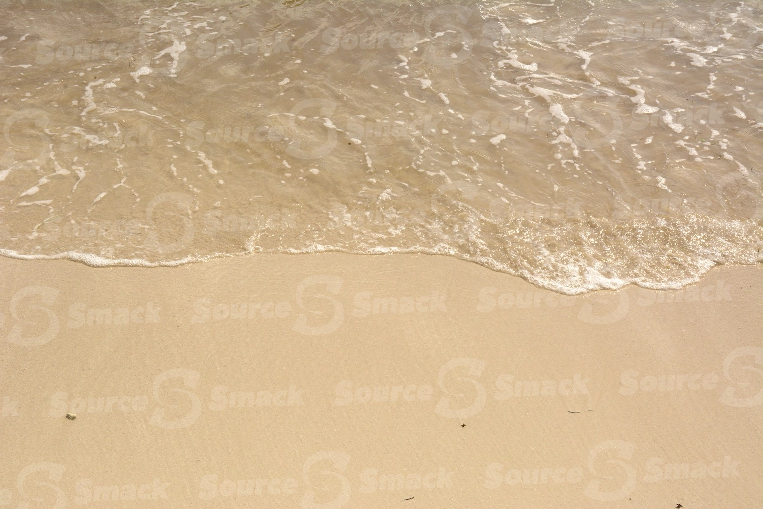 Ocean waves on beach shore in Mexico