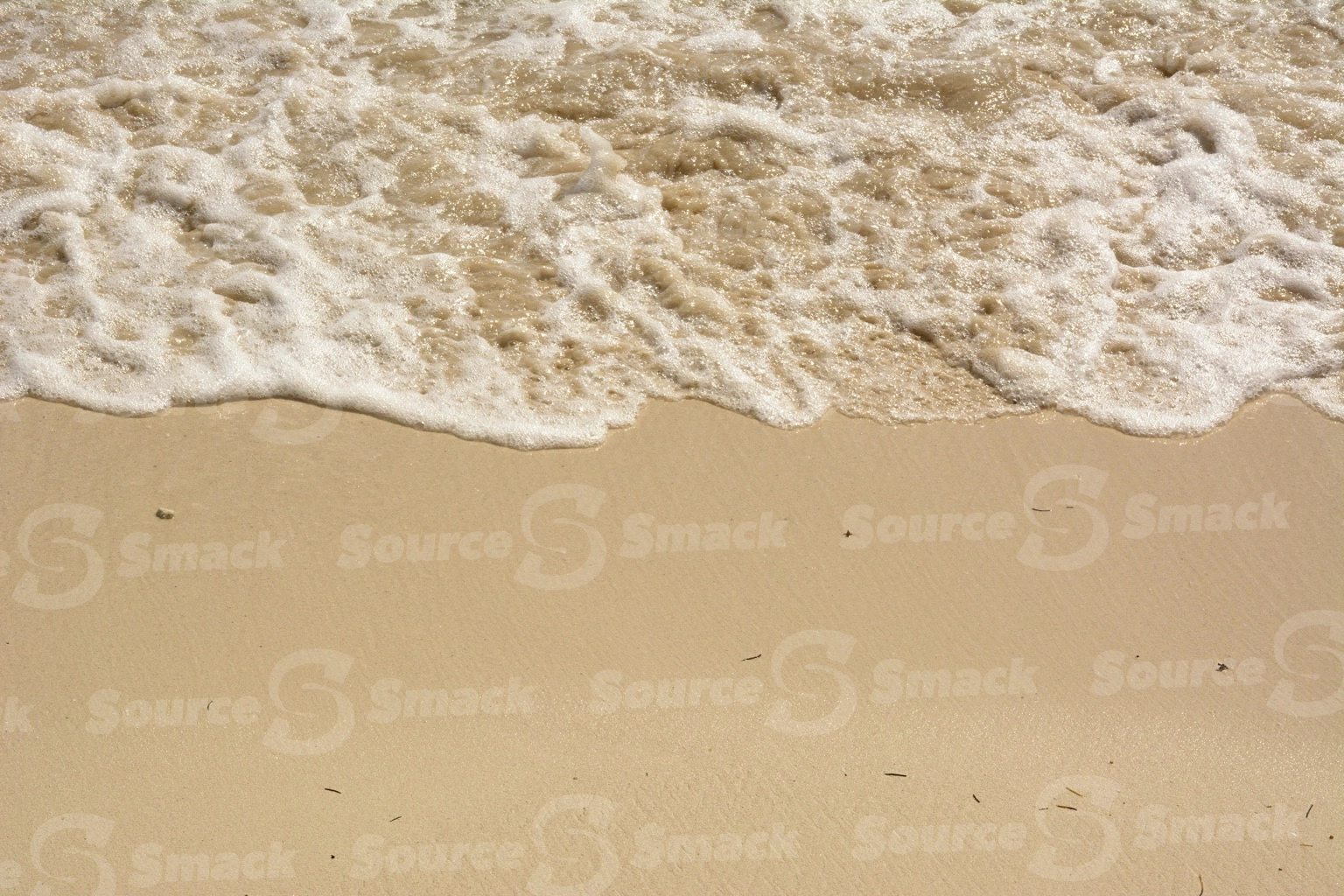 Ocean waves on beach shore in Mexico
