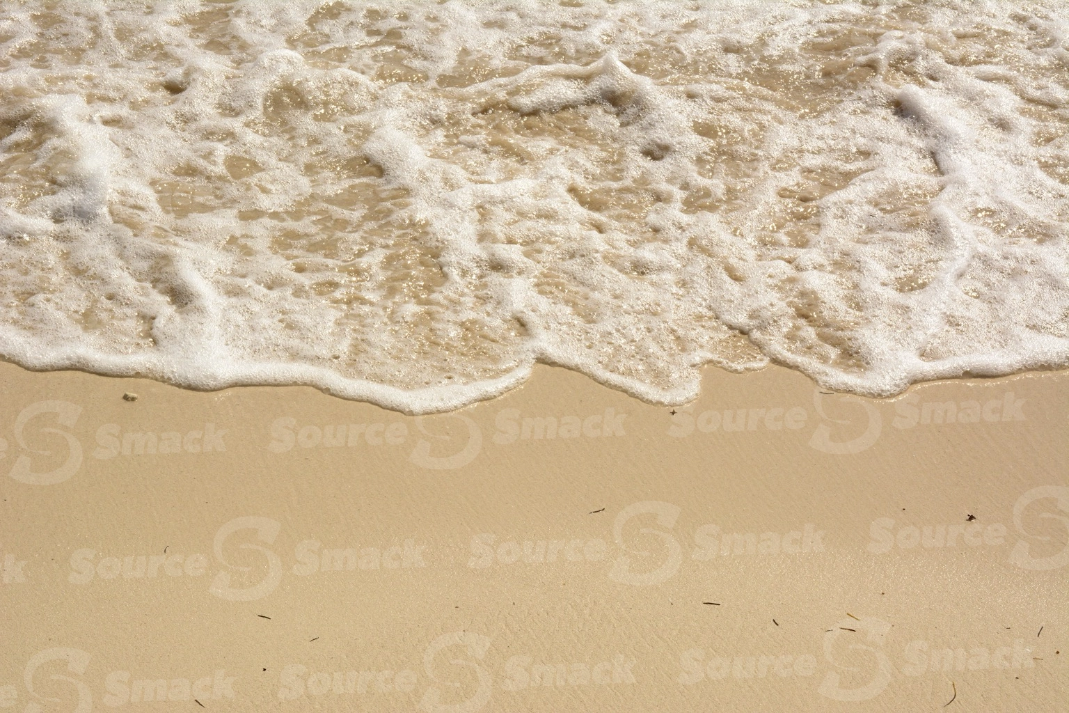 Ocean waves on beach shore in Mexico