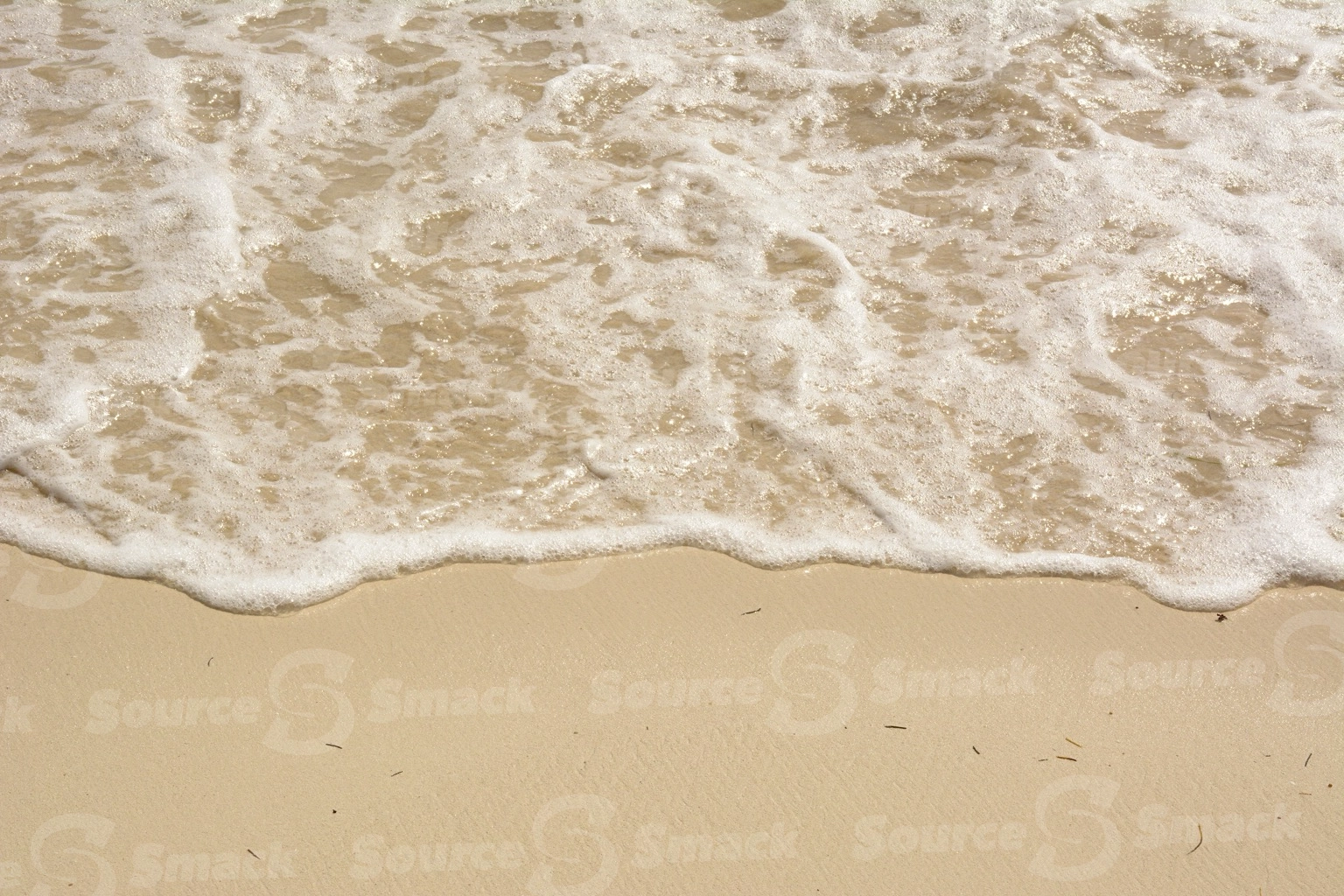 Ocean waves on beach shore in Mexico