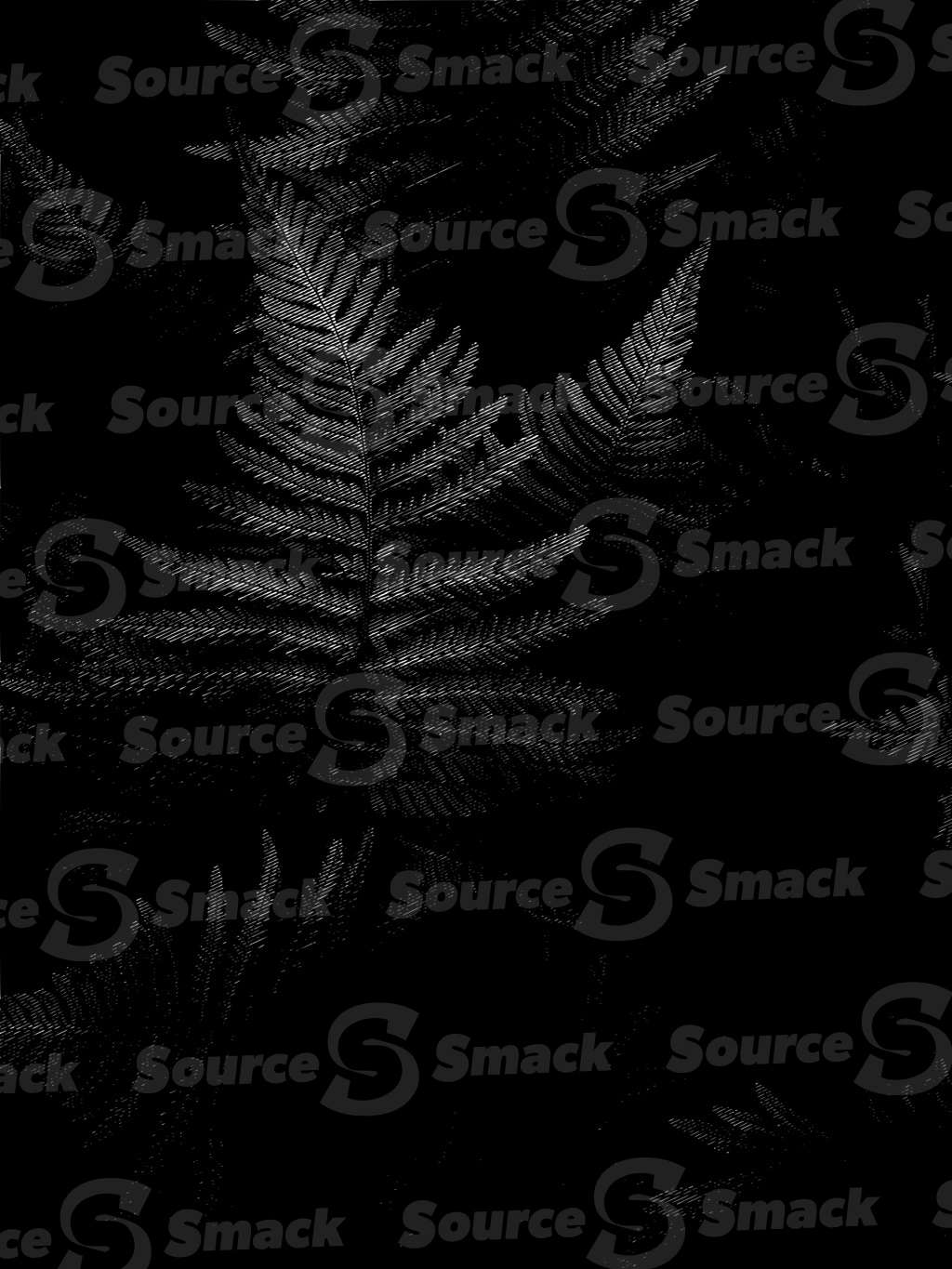 A halftone line rendering a fern leaves