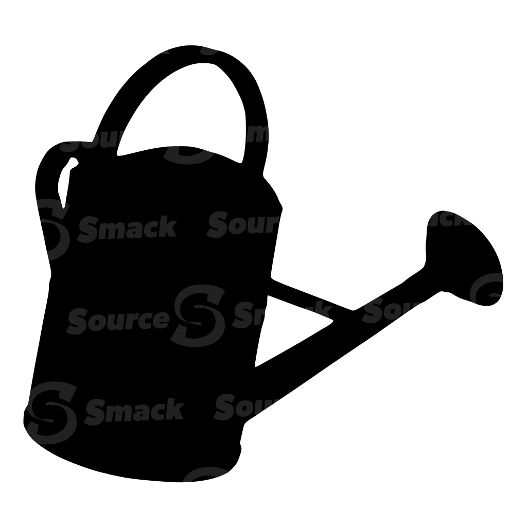 Silhouette vector of a watering can for garden
