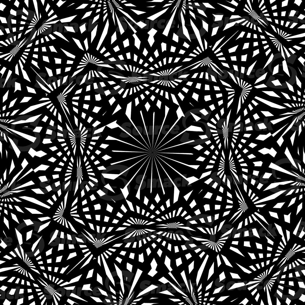 A black and white square vector pattern
