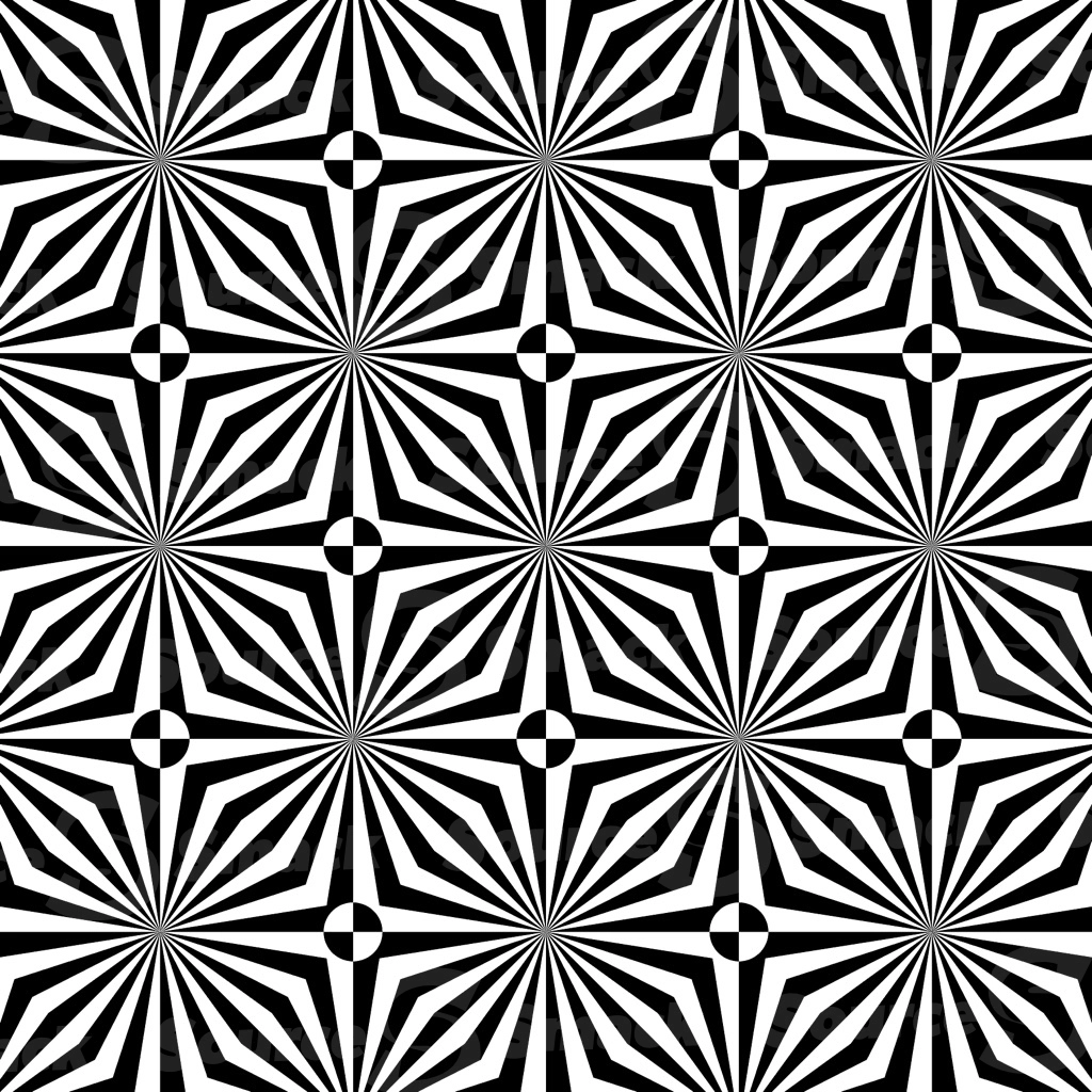 A black and white square vector pattern