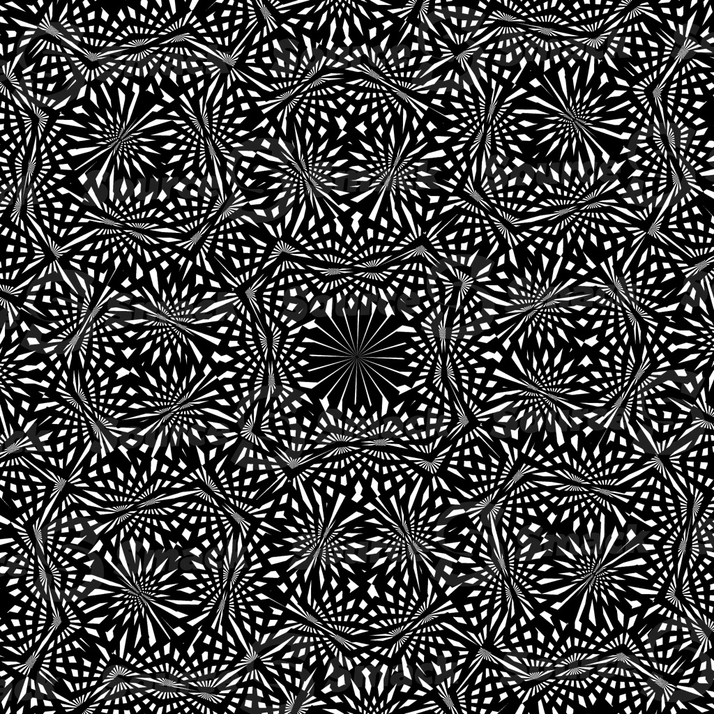 A black and white square vector pattern