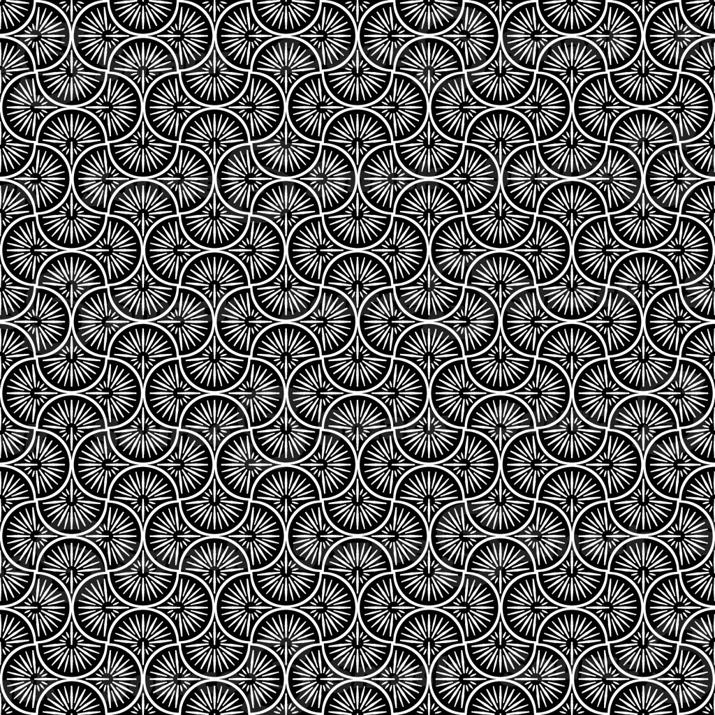 A black and white square vector pattern