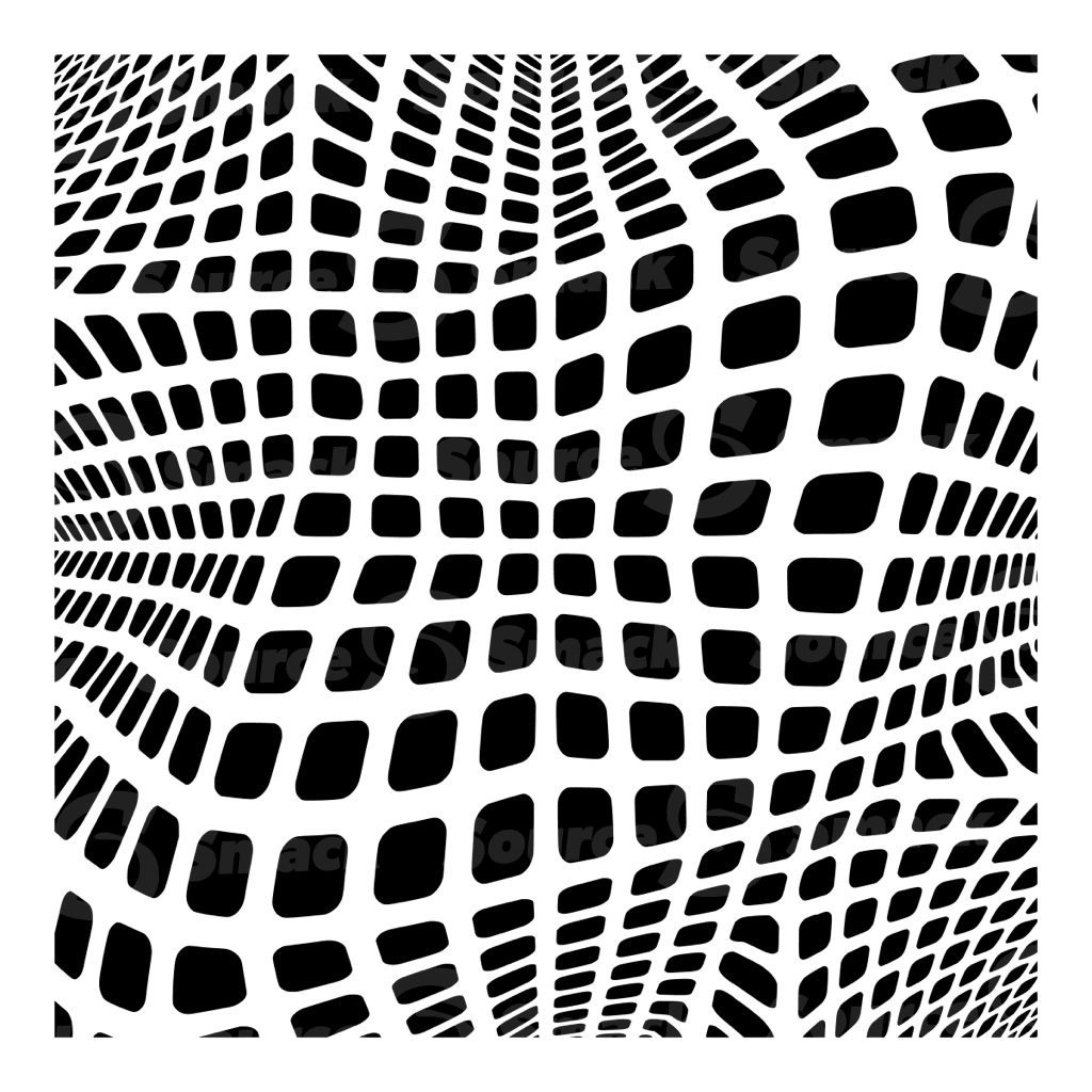 A black and white square vector pattern
