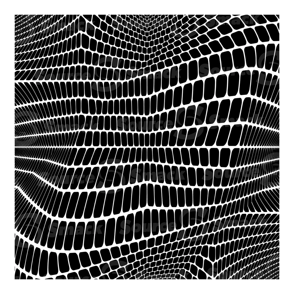 A black and white square vector pattern