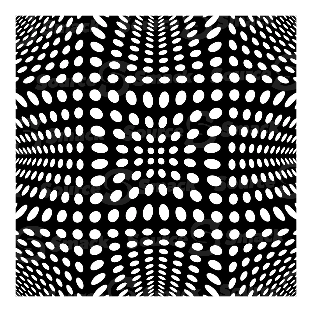 A black and white square vector pattern