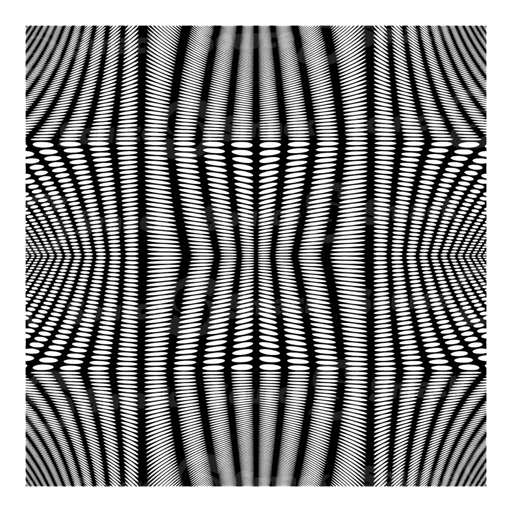 A black and white square vector pattern